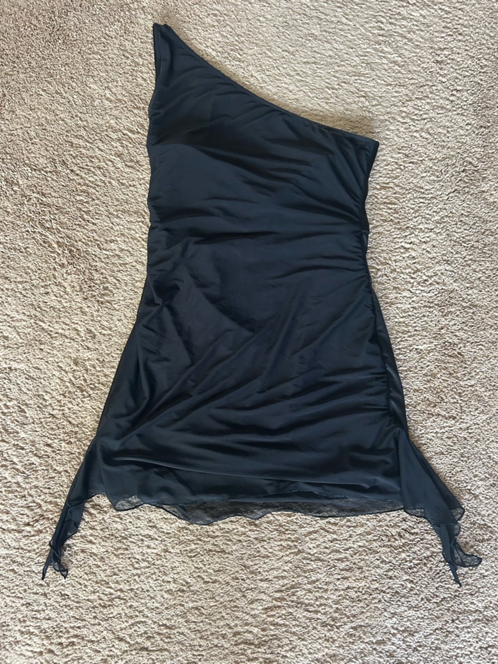 Oh Polly One-Shoulder Black Women's Dress 10